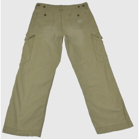 American Eagle Mens Pants Size 34x32 Combat Trouser Wide Leg Cargo Vintage-Flaws - Picture 15 of 16